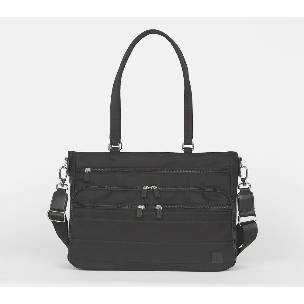 IHKWIP Traverse East/West Medium Tote w/ Crossbody Strap Black Bag A661749